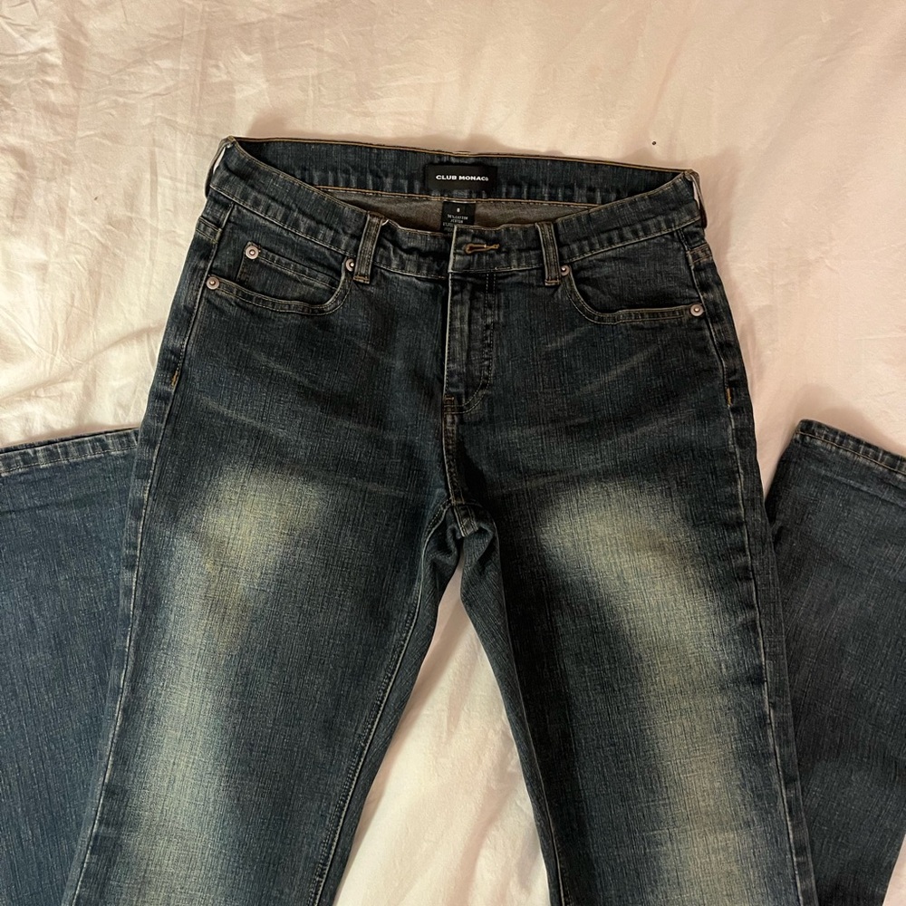 Club Monaco PERFECT mid-rise dark wash, unworn!